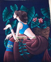 Batik Hanging-Chinese Beauty 2