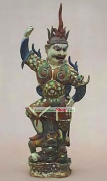 Clásico chino Tang San Cai archaized Estatua antigua Oficial Artes Marciales