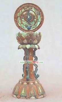 Clásico chino Tang San Cai archaized Estatua ocho tesoros