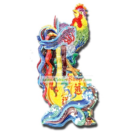 Chinese Cochin Ceramics-Stunning Chicken King