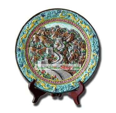Cerâmica chinesa Cochin-Great Wall Plate