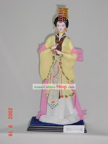 手作り北京シルクの置物人形 - 呉沢田、中国の歴史における最初の女性天皇