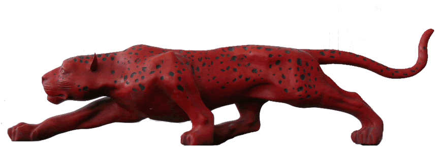 Chinese Ancient Palace Lacquer Craft-Leopard