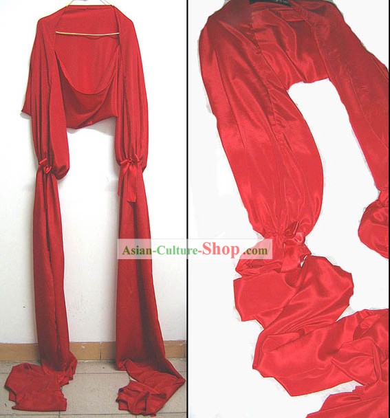Traditional Red Long Silk Water Sleeve