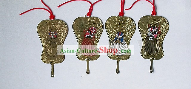 Chinese traditional opera masks cloisonne bookmarks