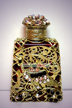 Cristal Bohemia Garrafa Perfume Artesanato 6