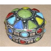 Tibet Stunning Colourful Gems Jewelry Box