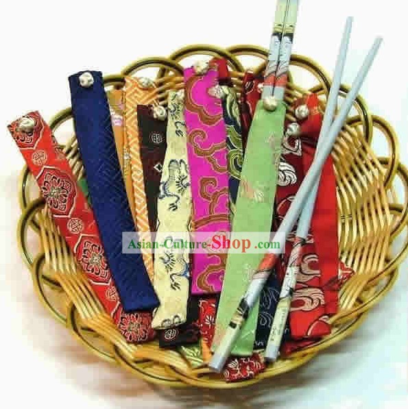 Chinês Chopsticks Silk Clássico Set