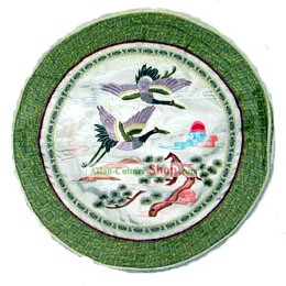 Chinese Hand Made Embroidery Rotund Cushion