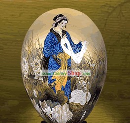 Unbelievable Hand Painted Colorful Egg-Xi Shi(one of four ancient beauties)