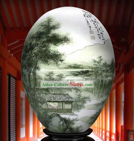 Chinesische Wonders Hand Painted Colorful Egg-Bamboo Land