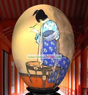 Chinesische Wonder Hand Painted Colorful Egg-Bird Love Malerei