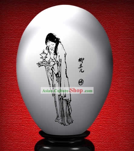 Chinesische Wonder Hand Painted Colorful Egg-Liu Wuer von The Dream of Red Chamber