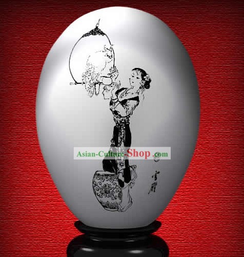 Chinesische Wonder Hand Painted Colorful Egg-Xue Yan von The Dream of Red Chamber