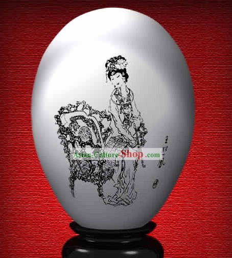 Chinese Wonder Hand Painted Colorful Egg-Wang Xifeng of The Dream of Red Chamber