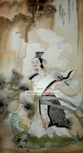 Chinese Traditional Painting-Li Bai Poet Got Drunk