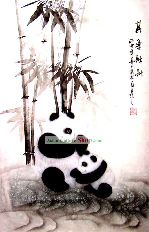 Chinese Classic Wash Painting-Panda of China