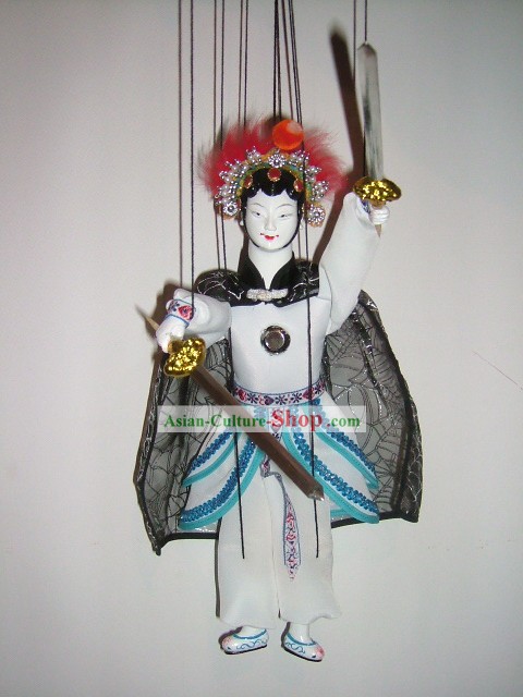 Chinois de marionnettes-blanc main classique Fée Serpent