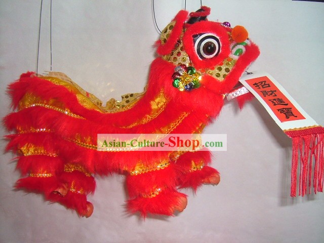 Danse classique chinoise à la main à la main-marionnettes Red Lion