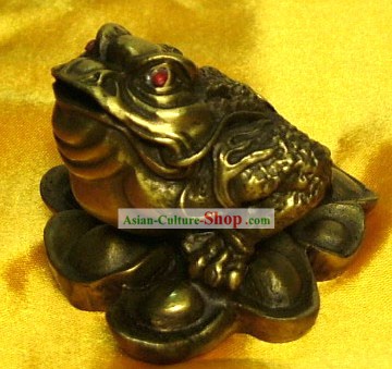 Toad bronze chinês clássico da Riqueza