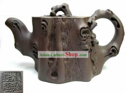 Hand Made and Carved Classic Stub Zisha Teapot