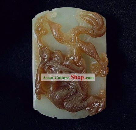 Chinese Dragon Hetian Jade Waist-Taste
