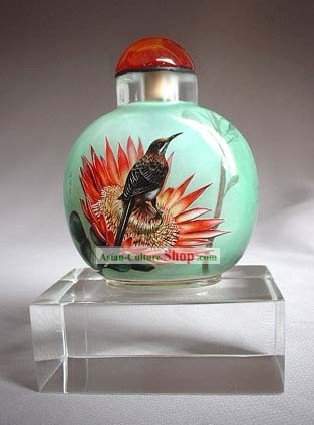 Snuff Bottles With Inside Painting Birds Series-Hummer