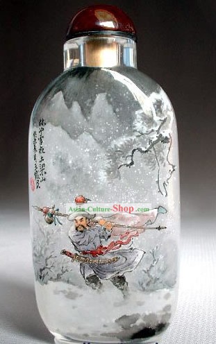 Snuff Bottles With Inside Painting Characters Series-Rushing to Liang Mountain to Become A Hero