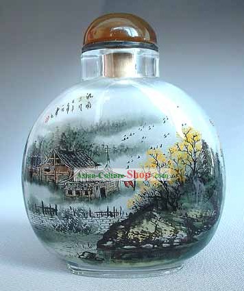 Snuff Bottles With Inside Painting Landscape Series-Autumn