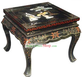 Chinese Classic Lacquer Ware Square Table