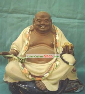 Статуэтка китайского фарфора/Статуя из Ши Ван-Lucky Монах