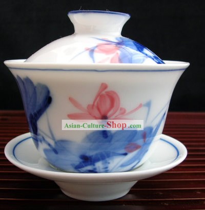 China Jingde Porcelana Lotus-bacia do chá