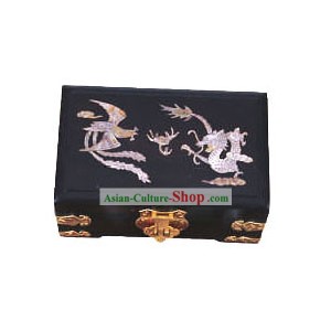 Chinesische Essstäbchen Box und Jewel Schatullen-Drache und Phönix Liebe