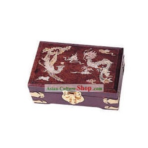 Chinesische Essstäbchen Box und Jewel Schatullen-Drache und Phönix Bless