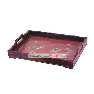 Chinese Classic Palace Tea Tray-Healthy Cranes