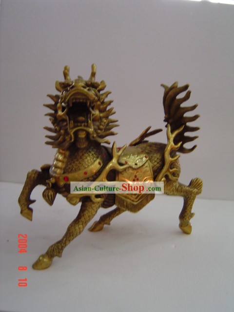 Chinese Classic Brass Statue-Kylin(Qilin)