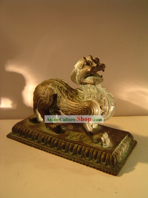 Chinese Classic Archaize Bronze Ware-Palace Bi Xie