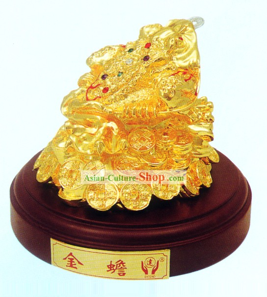 China Toad Clássico Ouro Trazendo Tesouros e Fortunes