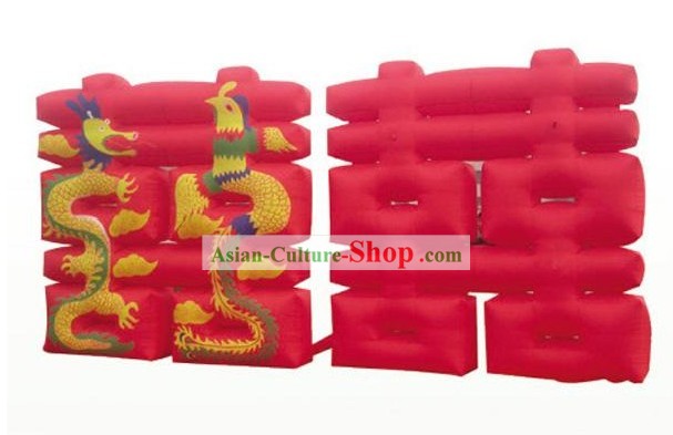Chinese Wedding Ceremony Inflatable-Dragon and Phoenix