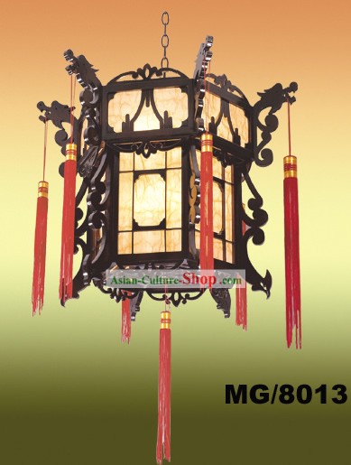 手は中国の古典アンティーク龍宮殿の天井のランタンをメイド