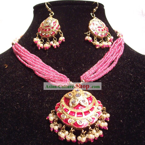 Индийский ювелирной моды костюм принцессы-розовый