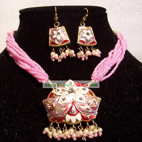 Indian Fashion Jewelry Suit-Pink Lady