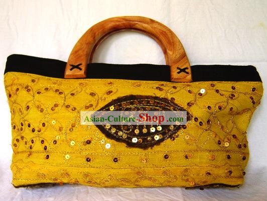 Indiana Stunning bonito Mão Handbag longo bordado