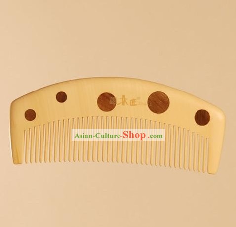 Chinese Carpenter Tan 100 Percent Handicraft Parquetry Comb