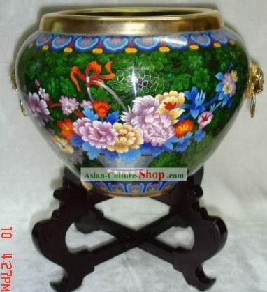 Chinese Goldfish Bowl-Cloisonne Mundial Pefect