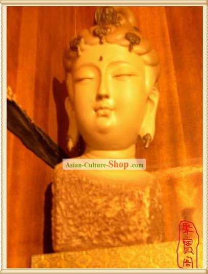Chine Artisanat Grand Dunhuang Tête de Bouddha
