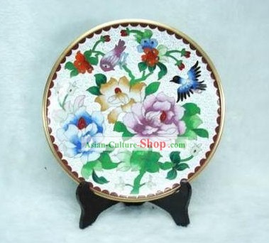 Chinese Antique Style Closionne Plate-Frühling