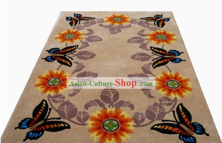 Art Decoration Chinese Hand Made Butterfly Carpet (120cm*180cm)