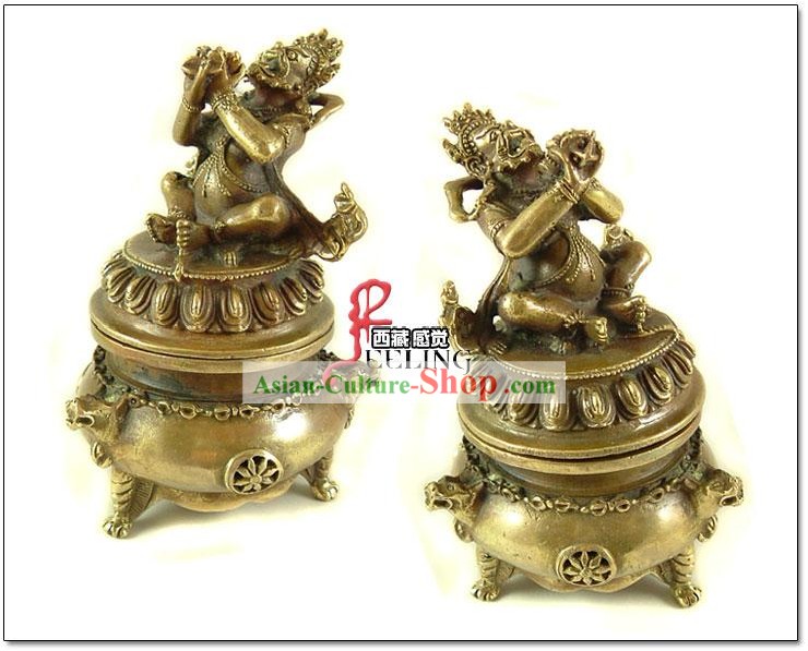 Tibetan Brass Pu Ba Shi Neng Censer