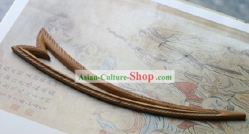 Esculpido mão Pin cabelo chinês tradicional Walnut (Hairpin) - Inspiração